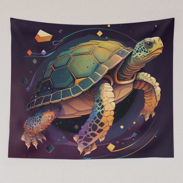 Item preview, Polygon Space Turtle designed and sold by WildWho.