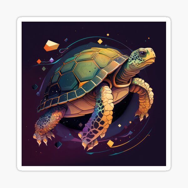 Item preview, Polygon Space Turtle designed and sold by WildWho.