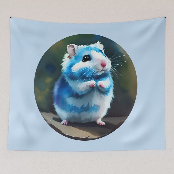 Item preview, Blue Hamster Watercolor designed and sold by Aww_To_Z Animals.