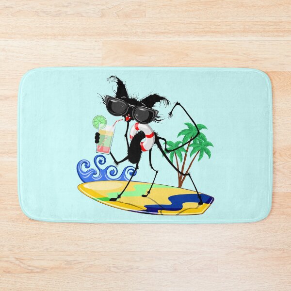 Item preview, Cat Funny and Silly Character Summer Fun surfing on waves  designed and sold by BluedarkArt.