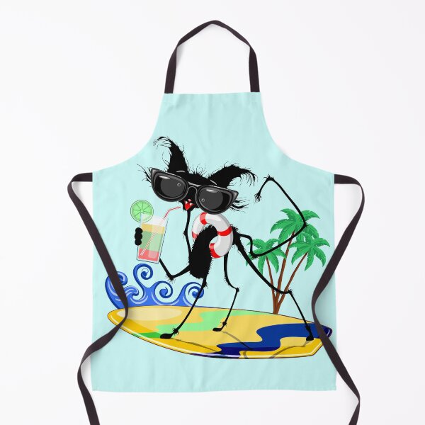 Item preview, Cat Funny and Silly Character Summer Fun surfing on waves designed and sold by BluedarkArt.