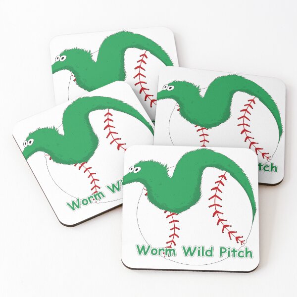Item preview, Baseball Worm on a String (Green) designed and sold by SharpArtemis.