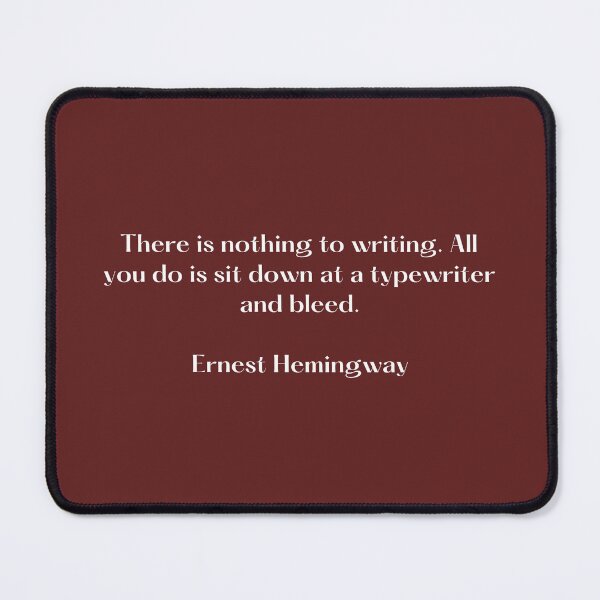 Item preview, Ernest Hemingway designed and sold by VicJWrites.