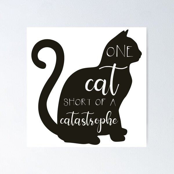 Item preview, One Cat Short… designed and sold by SidderBug Designs.