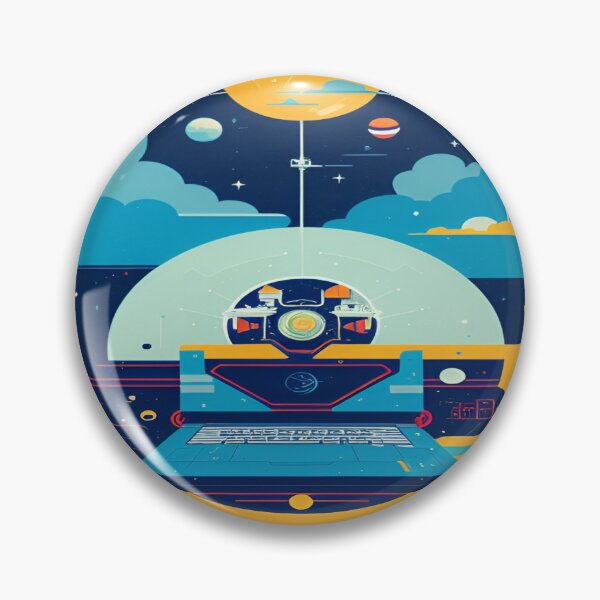 Artikelvorschau, Laptop-zukünftige abstrakte Vintage Fantasie-Kunst. entworfen und verkauft von Giulivo Store Graphic.