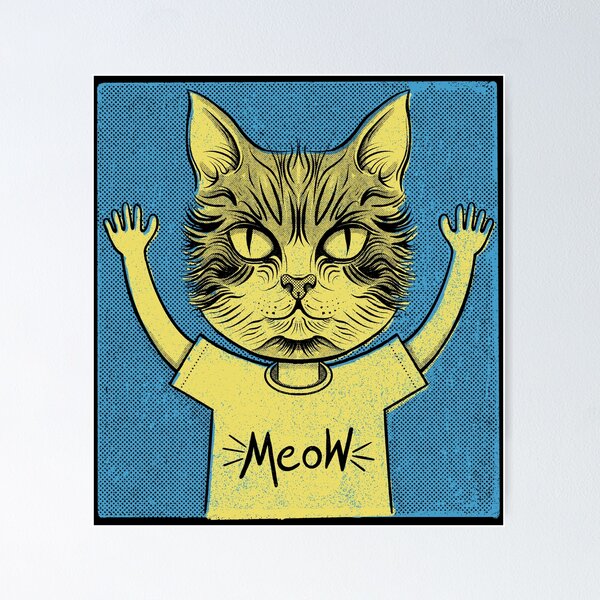 Item preview, Surreal Meow Cat Head designed and sold by RGB-Ginger.
