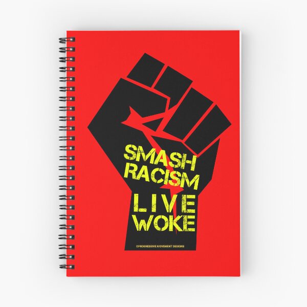 Artikelvorschau, PMD00807 Progressive Movement Designs Live Woke Smash Racism Das schwarze Protestfaust-Design zeigt, dass Sie aufgewacht sind und progressive Ziele für unabhängige Demokraten und Anhänger von Bernie Sanders unterstützen. entworfen und verkauft von ProgressiveLeft.