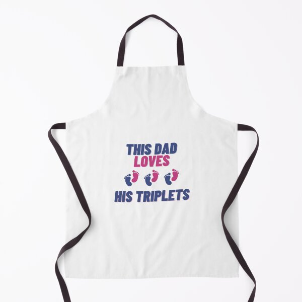 Item preview, This Dad Loves His Triplets Print designed and sold by HonnayLabs.