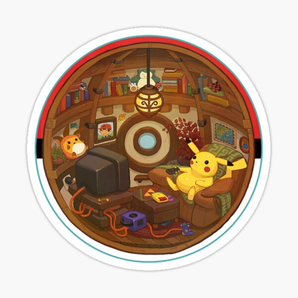 What Really Happen inside the Pokeball Merch Sticker