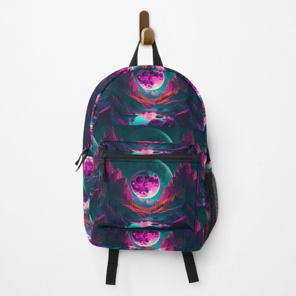 Item preview, Moonlit Mountain Explosion: Psychedelic Cyberpunk Design designed and sold by Krystmiks.