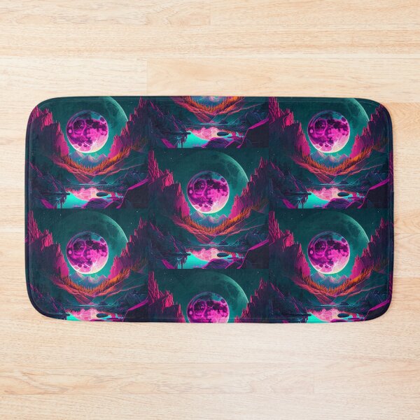 Item preview, Moonlit Mountain Explosion: Psychedelic Cyberpunk Design designed and sold by Krystmiks.