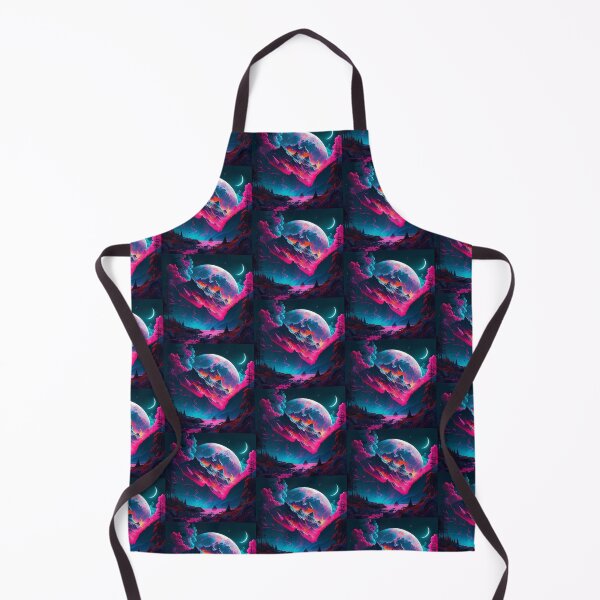 Item preview, Moonlit Mountain Explosion: Psychedelic Cyberpunk Design designed and sold by Krystmiks.