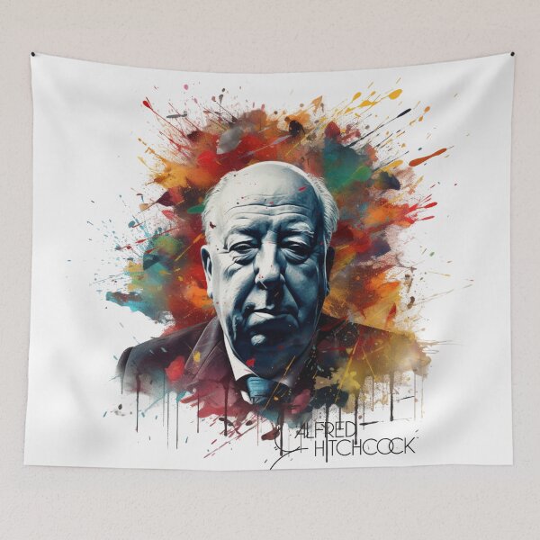 Aperçu de l'œuvre Alfred Hitchcock Multicolore créée et vendue par RobinTief.