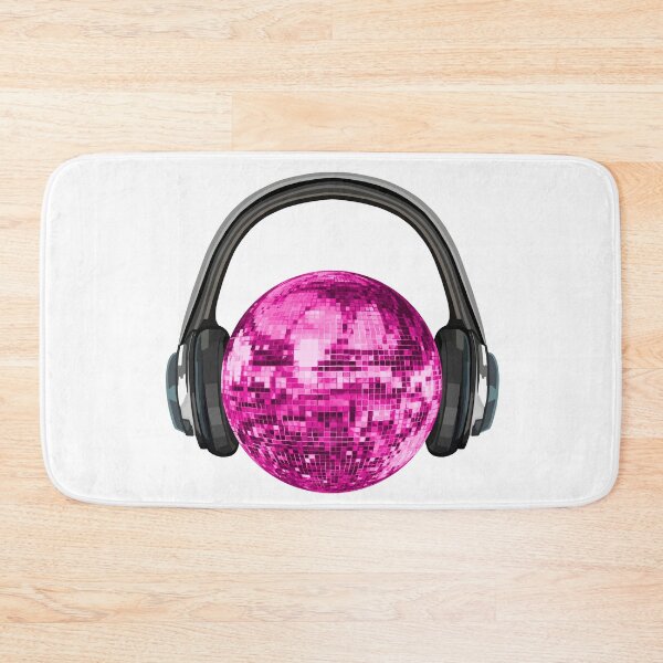 Item preview, Pink Disco Ball with Headphones designed and sold by Deborah Camp.