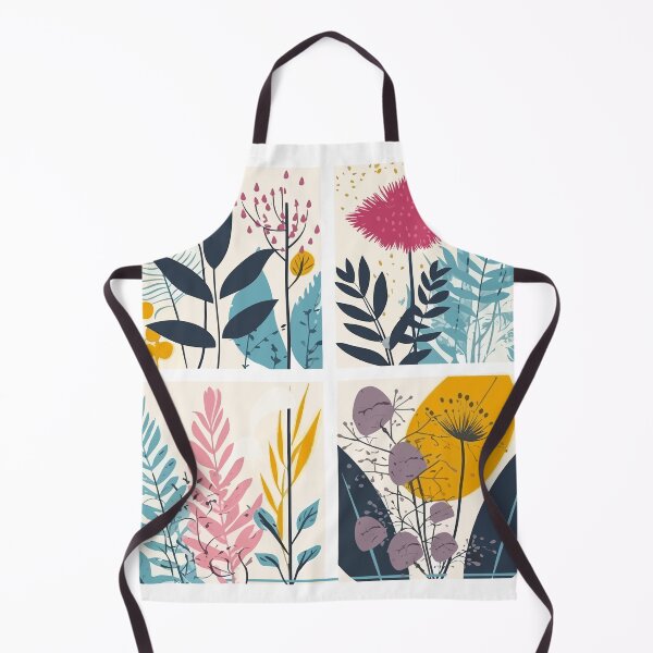 Item preview, Expressive Floral Squares: A Modernist Fusion of Nature and Metropolis designed and sold by TopArtsy.