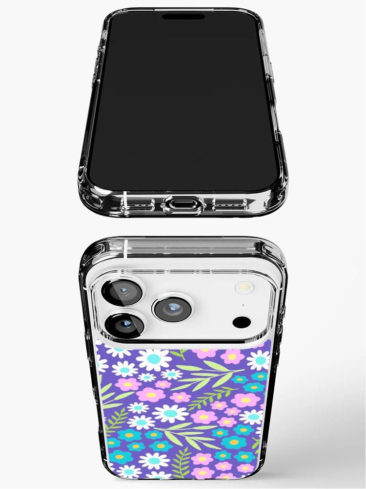 Thumbnail 3 of 5, iPhone Case, Purple Spring Flower Pattern designed and sold by AlwaysBeColoring.