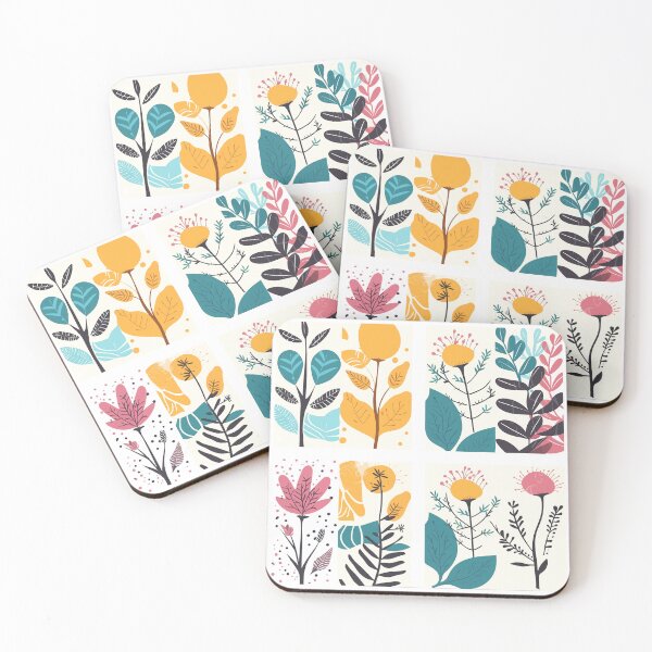 Item preview, Vibrant Plant Illustrations: A Playful Fusion of Mid-Century and Abstract Styles designed and sold by TopArtsy.