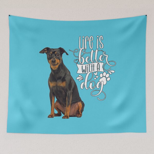 Item preview, Doberman Miniature Pinscher Dog Owner Life Is Better With A Dog designed and sold by fantasticdesign.