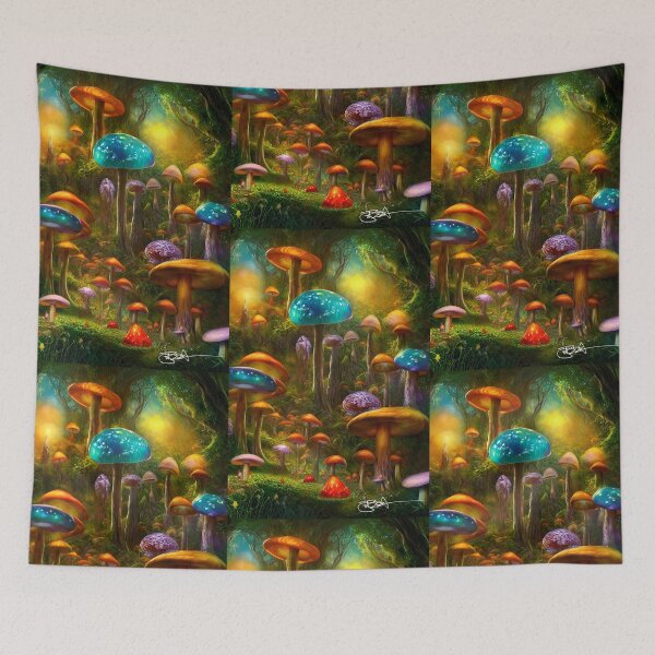 Item preview, Mushroom Fairyland Psilocybin Fantasy 29 designed and sold by Benito Del Ray.