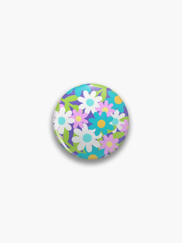 Thumbnail 1 of 3, Pin, Spring Flower Pattern designed and sold by AlwaysBeColoring.