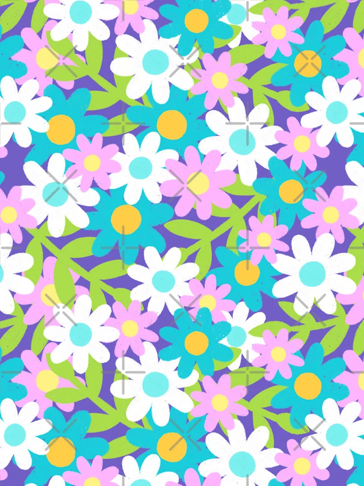 Thumbnail 4 of 4, Samsung Galaxy Phone Case, Spring Flower Pattern designed and sold by AlwaysBeColoring.
