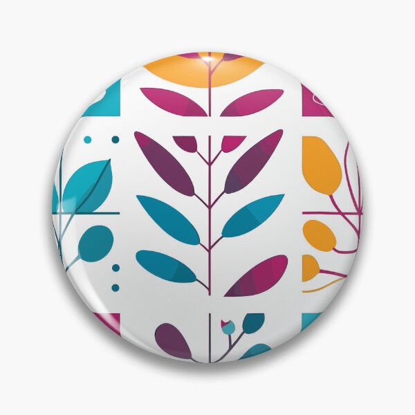 Item preview, Colorful Leaves and Floral Patterns: Contemplative Minimalist Abstractions designed and sold by TopArtsy.