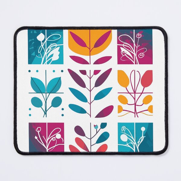 Item preview, Colorful Leaves and Floral Patterns: Contemplative Minimalist Abstractions designed and sold by TopArtsy.