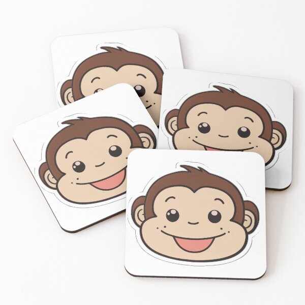 Item preview, Happy Monkey Face designed and sold by BrinaandPops.