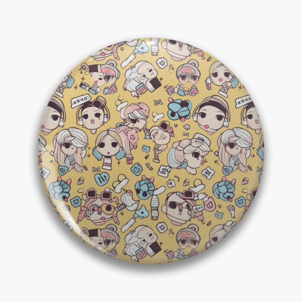 Item preview, Kawaii K-Pop - Cute K-Pop Pattern designed and sold by Reimagining  Images.
