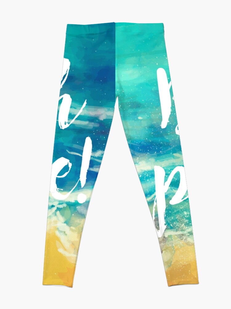 Imagen 4 de 5, Leggings con la obra Beach Please!, diseñada y vendida por weloveboho.
