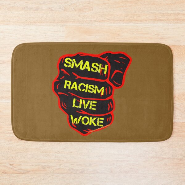 Artikelvorschau, PMD00809 Progressive Movement Designs Live Woke Smash Racism Das schwarze Protestfaust-Design zeigt, dass Sie aufgewacht sind und progressive Ziele für unabhängige Demokraten und Anhänger von Bernie Sanders unterstützen entworfen und verkauft von ProgressiveLeft.