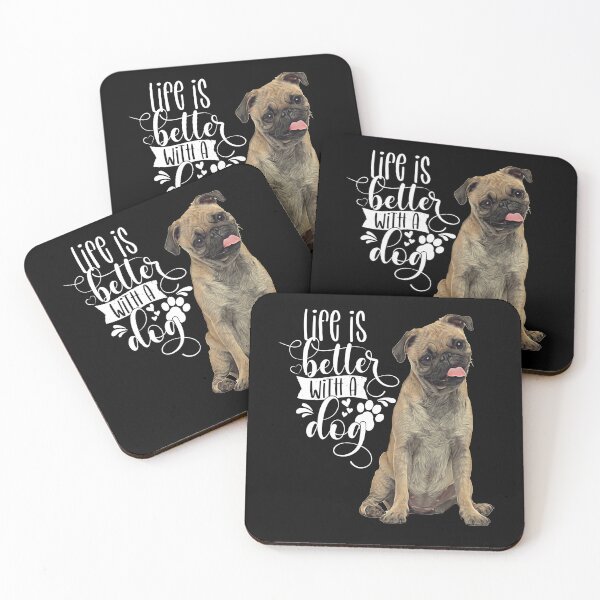 Item preview, Pug Dog Owner Life Is Better With A Dog designed and sold by fantasticdesign.