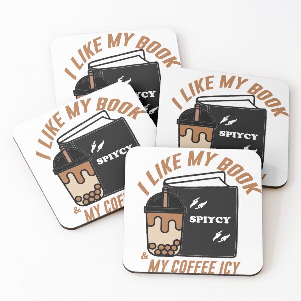 Item preview, me gusta mi libro picante y mi café helado designed and sold by lovecatcoffee.