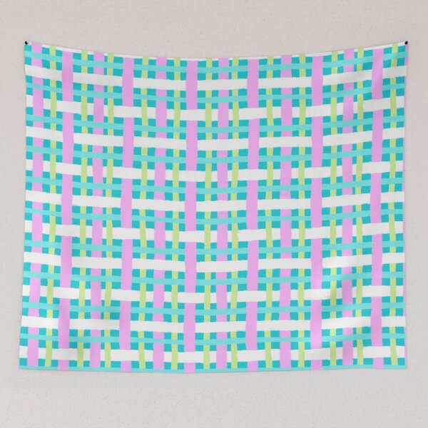 Item preview, Cute Hand Drawn Spring Plaid Pattern designed and sold by AlwaysBeColoring.