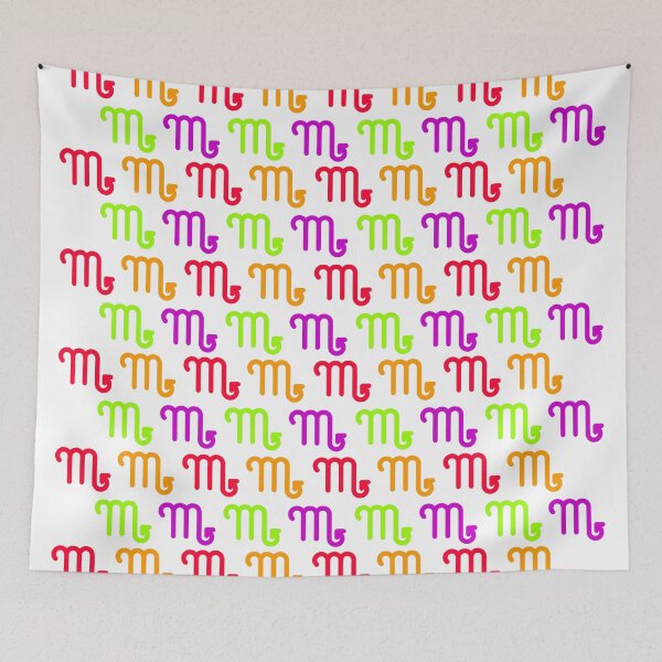 Item preview, Multicolored scorpio sign, astrology zodiac symbol white background designed and sold by Stéphane  Thirion.