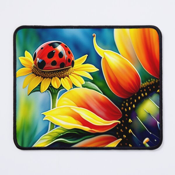 Item preview, Ladybug on sunflower designed and sold by Machinearth.