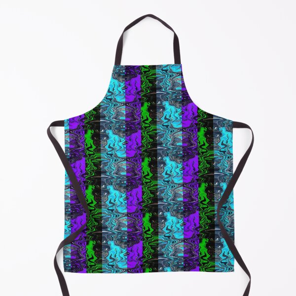 Item preview, Green blue purple abstraction of waves designed and sold by awsomepatterns.