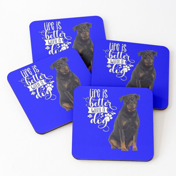 Item preview, Rottweiler Dog Owner Life Is Better With A Dog designed and sold by fantasticdesign.
