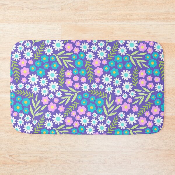 Item preview, Purple Spring Flower Pattern designed and sold by AlwaysBeColoring.