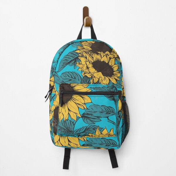 Item preview, Vintage Comic Sunflowers: Bronze & Turquoise designed and sold by TopArtsy.