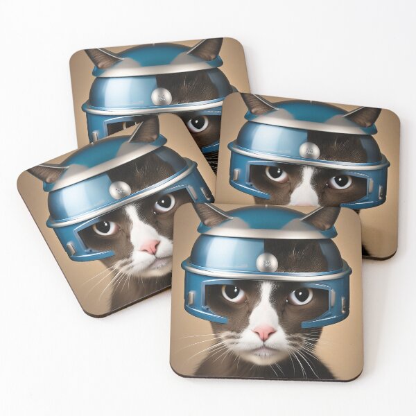 Item preview, Out-of-This-World Cat: Cute Feline in Space Helmet designed and sold by artmangos.