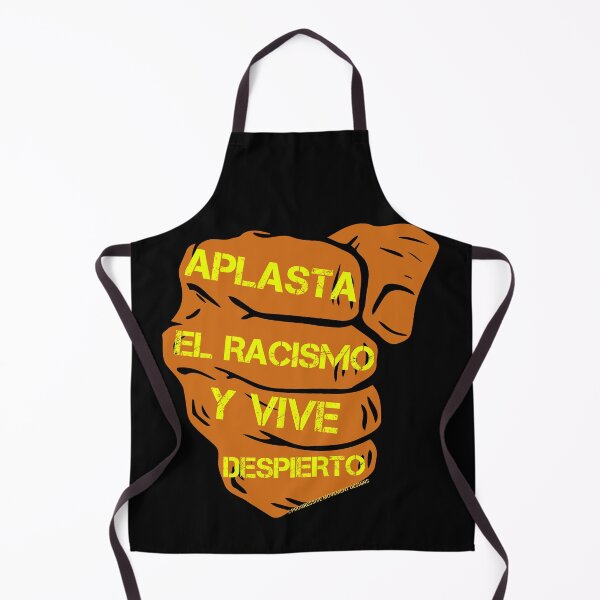 Item preview, PMD00811 Progressive Movement Designs Live Woke Smash Racism brown protest fist design shows you are woke support progressive goals for Latino Democrats Independents and Bernie Sanders supporters designed and sold by ProgressiveLeft.