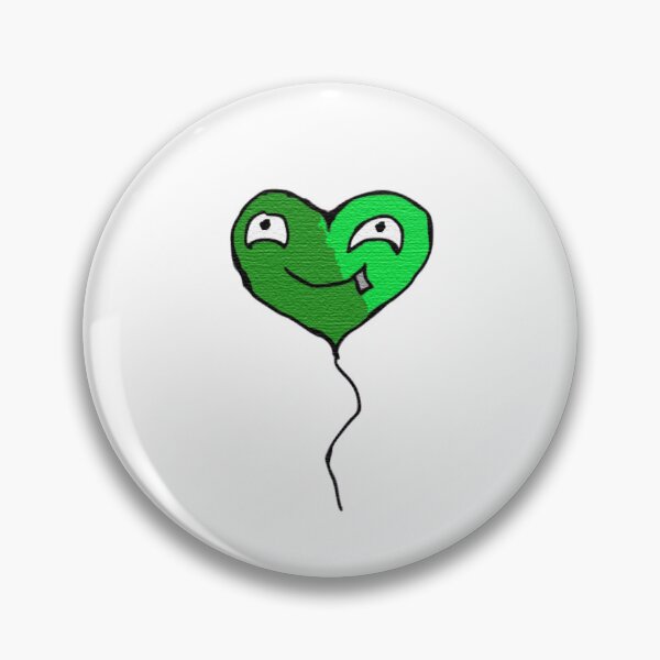 Item preview, Green Heart texture balloon  designed and sold by Coffeemerc117.