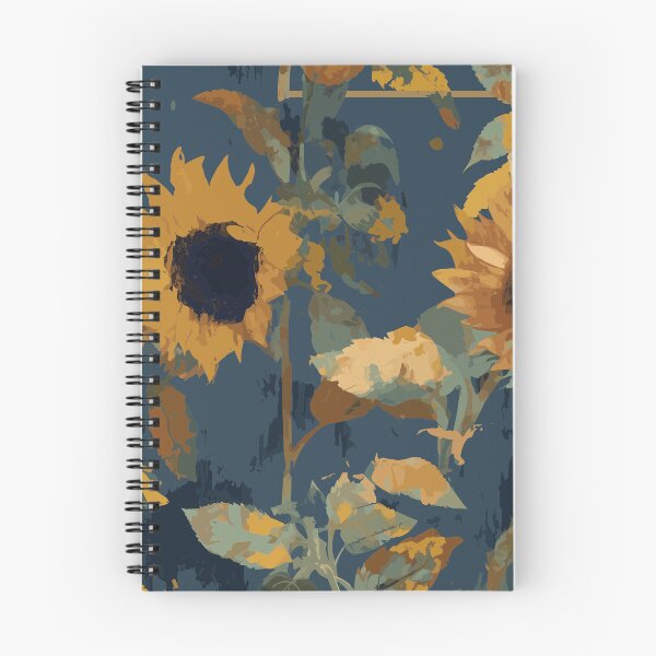 Item preview, Expressive Sunflowers: Teal & Beige designed and sold by TopArtsy.