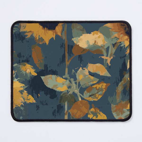 Item preview, Expressive Sunflowers: Teal & Beige designed and sold by TopArtsy.