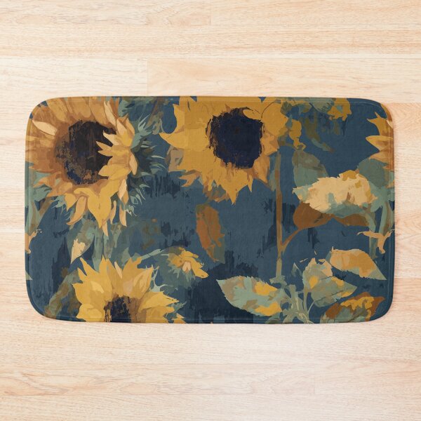 Item preview, Expressive Sunflowers: Teal & Beige designed and sold by TopArtsy.