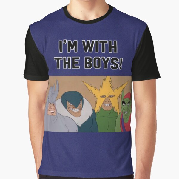 Vista previa del artículo con la obra «estoy con los chicos! memes», diseñado y vendido por Thehuskysshop.