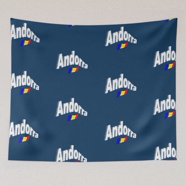Item preview, Principality of Andorra abstract design designed and sold by lobodelnoir.