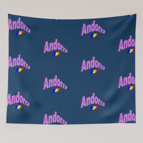 Item preview, Principality of Andorra abstract design designed and sold by lobodelnoir.