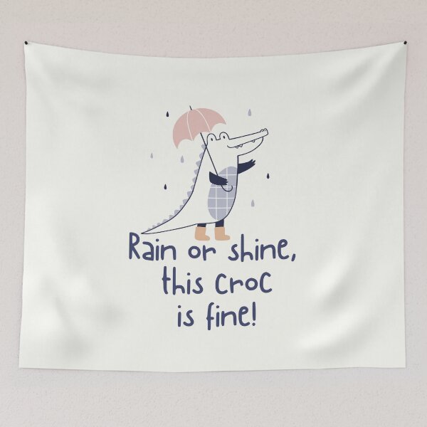 Item preview, Cute Crocodile Holding An Umbrella designed and sold by TrippyHistory.